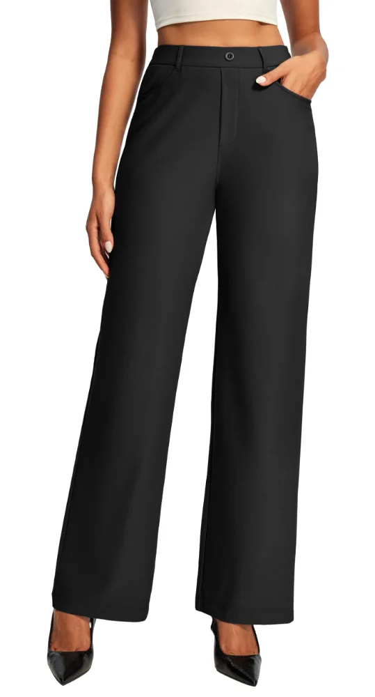 Ewedoos Roman Twill Wide Leg Dress Pants
