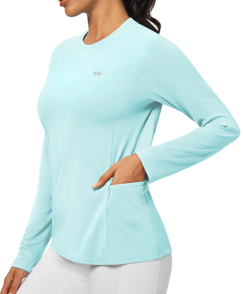 Ewedoos Long Sleeve Sun Top with Pockets