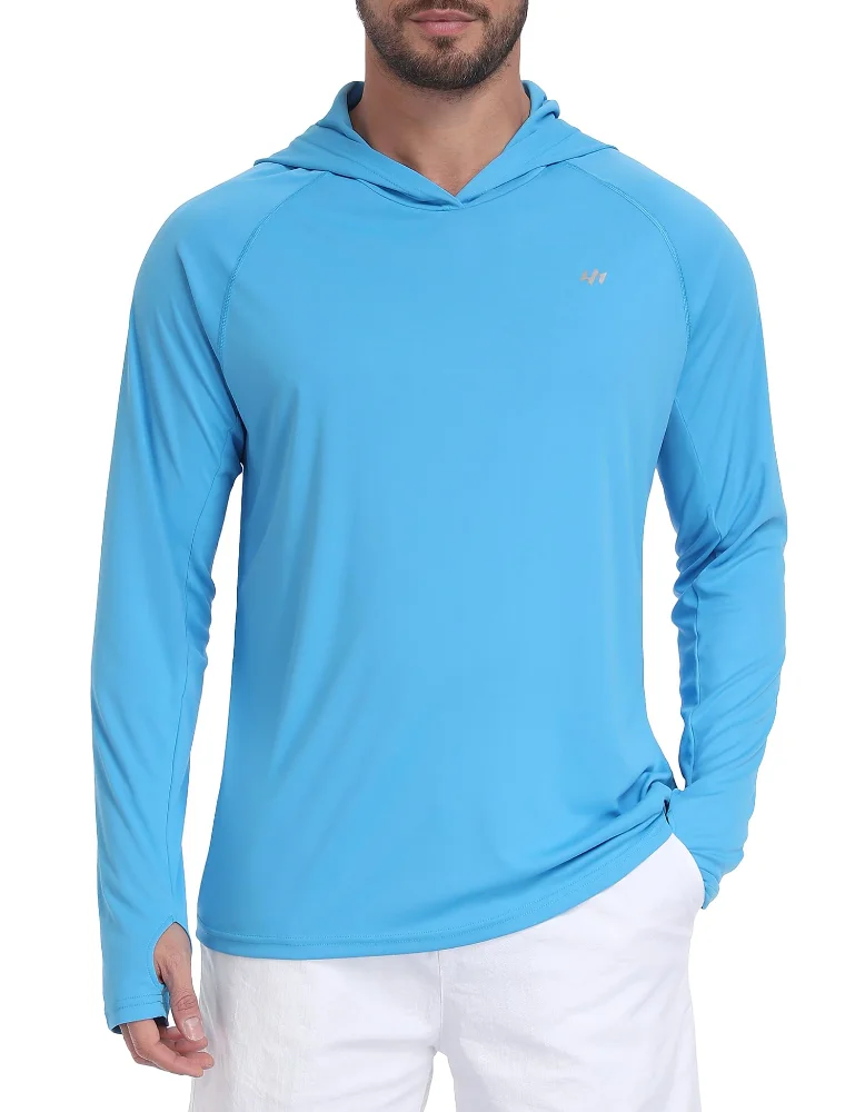 Ewedoos Men’s Long Sleeve Fishing Shirt, UPF 50+
