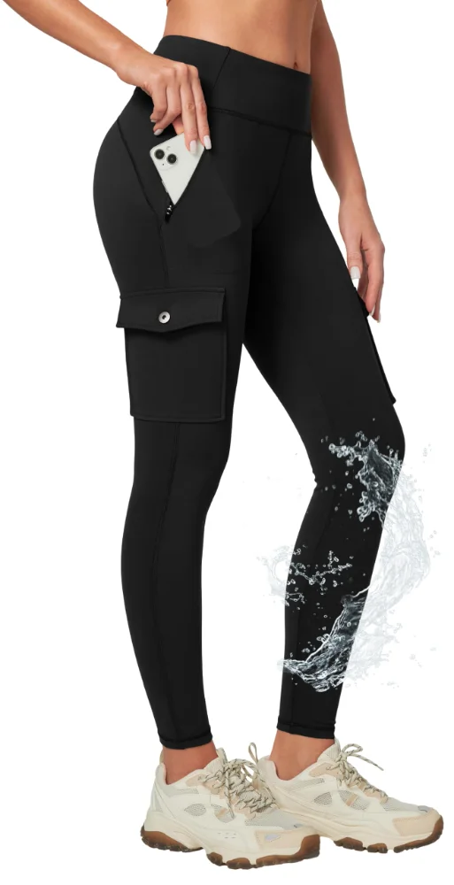 Ewedoos Hiking Leggings with Zip Pockets